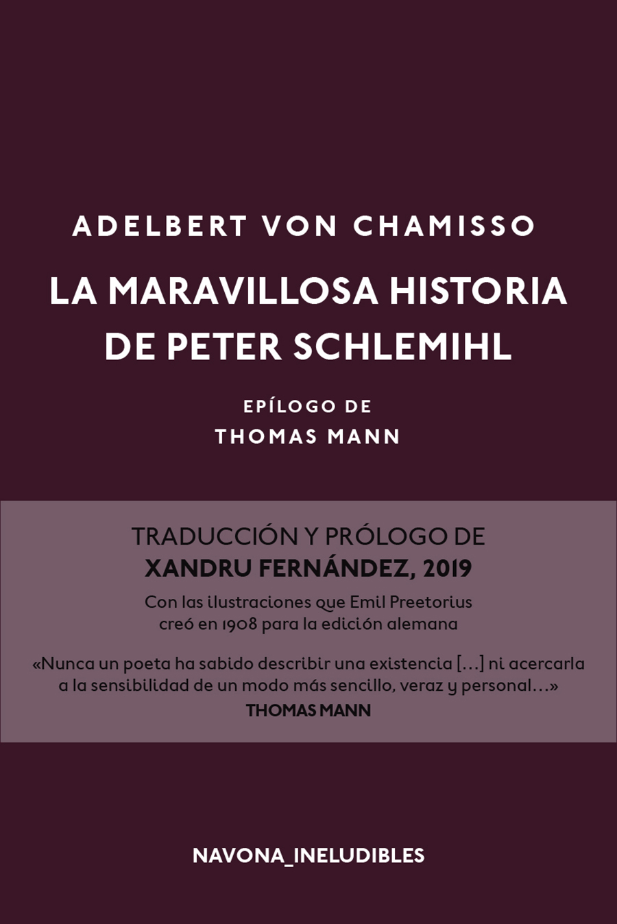 MARAVILLOSA HISTORIA DE PETER SCHLEMIHL,LA
